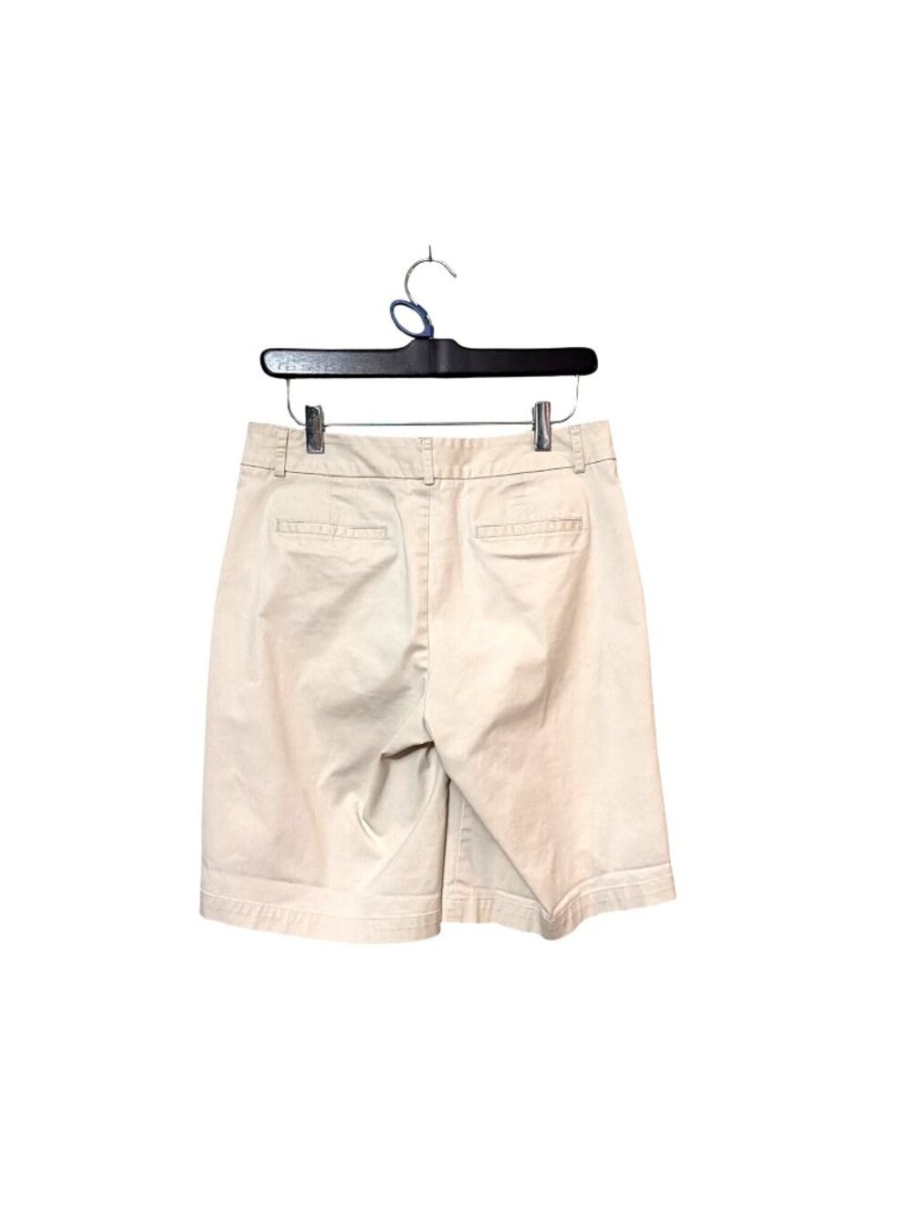 Dockers Womens Metro Bermuda Shorts Beige Size 8 Cotton Blend Ideal Fit - Picture 2 of 6